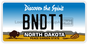 BNDT1  license plate in ND