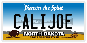 CALIJOE  license plate in ND