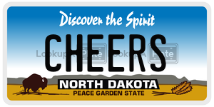 CHEERS  license plate in ND