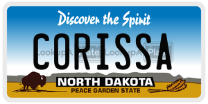 CORISSA  license plate in ND
