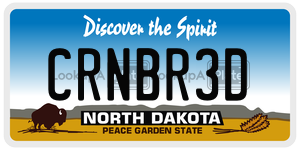 CRNBR3D  license plate in ND