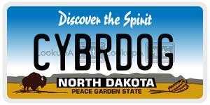 CYBRDOG  license plate in ND