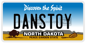 DANSTOY  license plate in ND