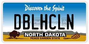 DBLHCLN  license plate in ND