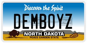 DEMBOYZ  license plate in ND