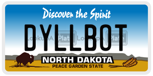 DYLLBOT  license plate in ND