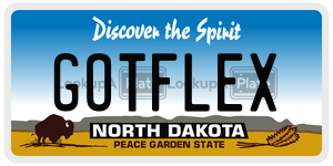 GOTFLEX  license plate in ND