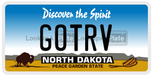 GOTRV  license plate in ND