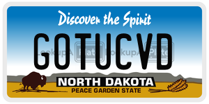 GOTUCVD  license plate in ND