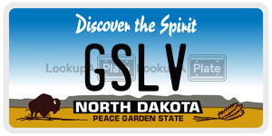 GSLV  license plate in ND
