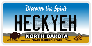 HECKYEH  license plate in ND