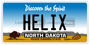 HELIX  license plate in ND