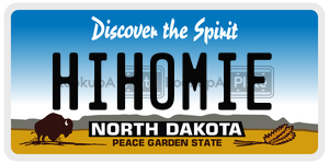 HIHOMIE  license plate in ND