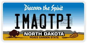 IMAQTPI  license plate in ND