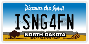 ISNG4FN  license plate in ND