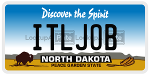 ITLJOB  license plate in ND