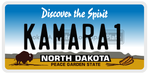 KAMARA1  license plate in ND