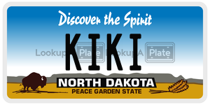 KIKI  license plate in ND