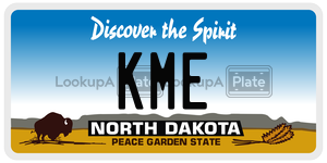 KME  license plate in ND