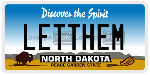 LETTHEM  license plate in ND