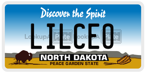 LILCEO  license plate in ND