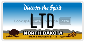 LTD  license plate in ND
