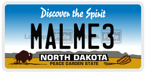 MALME3  license plate in ND