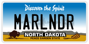 MARLNDR  license plate in ND