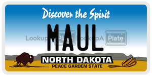 MAUL  license plate in ND