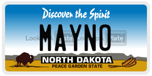 MAYNO  license plate in ND