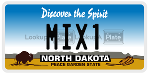 MIX1  license plate in ND