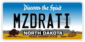 MZDRATI  license plate in ND