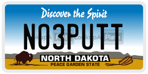 NO3PUTT  license plate in ND