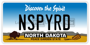 NSPYRD  license plate in ND