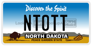 NT0TT  license plate in ND