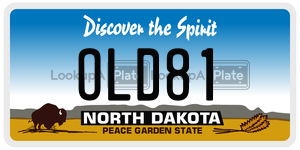 OLD81  license plate in ND