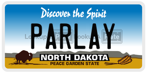 PARLAY  license plate in ND