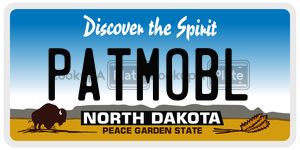 PATMOBL license plate in North Dakota