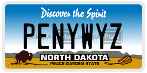 PENYWYZ  license plate in ND