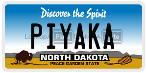 PIYAKA  license plate in ND