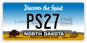 PS27  license plate in ND