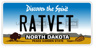 RATVET  license plate in ND