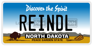REINDL  license plate in ND