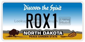 ROX1  license plate in ND