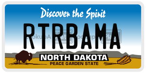 RTRBAMA  license plate in ND