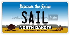 SAIL  license plate in ND