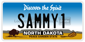 SAMMY1  license plate in ND