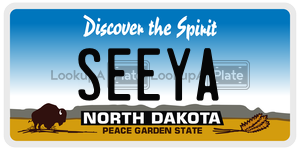 SEEYA  license plate in ND