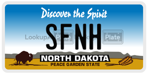 SFNH  license plate in ND