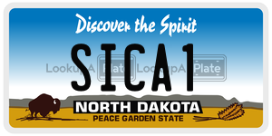 SICA1  license plate in ND